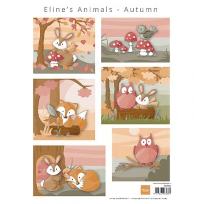Marianne Design Ausschneidebogen - Eline's Animals Autumn